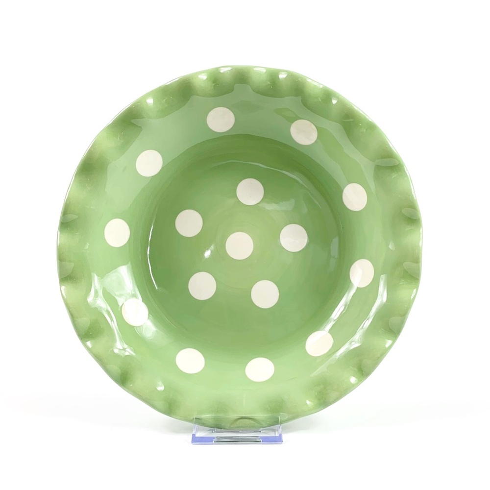 Ruffled Deep Dish Stoneware 10” Pie Dish